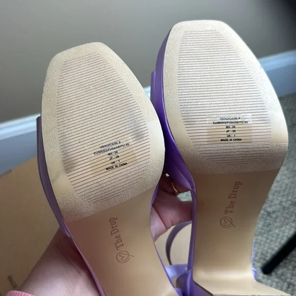 The Drop Women's Hamalie Platform Sandal, Lavender Satin, Size 9 - Picture 4 of 16